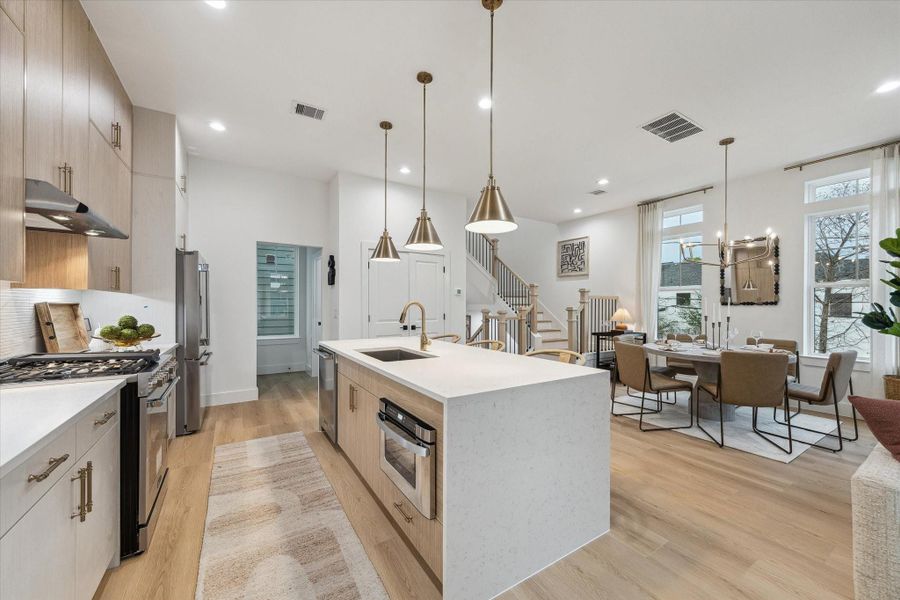 Furnished interior view inside a new home in , Houston (Image 8). Furnished interior view inside a new home in , Houston (Image 8).