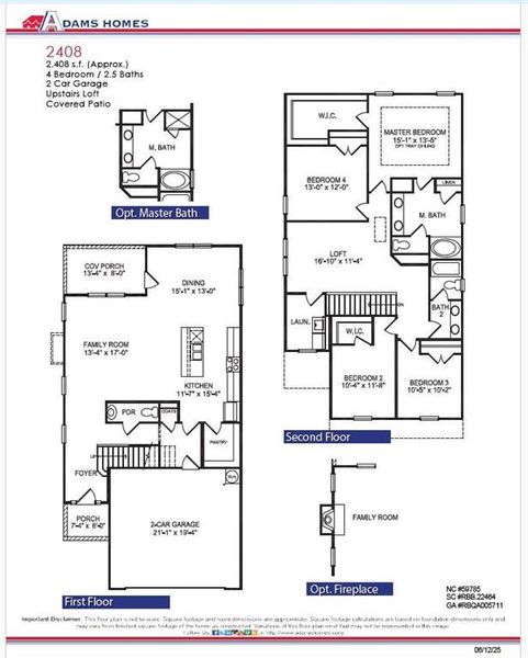 2D floor plan layout of this home in Habersham Meadows, Demorest, GA (Image 1).