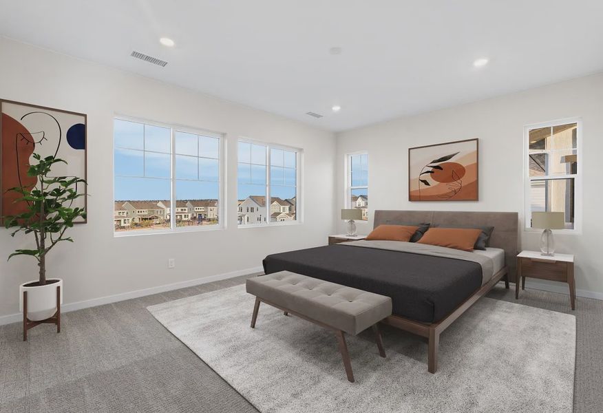 Homesite 142 Primary Bedroom - Virtually Staged - 7 of 14