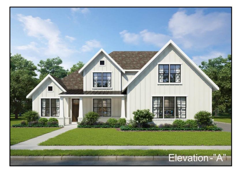 Front exterior of a new home in White Oak, Arlington, TN, highlighting curb appeal (Image 2). Front exterior of a new home in White Oak, Arlington, TN, highlighting curb appeal (Image 2).
