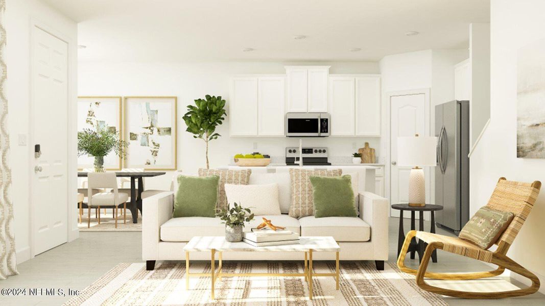 Furnished interior view inside a new home in , St. Augustine (Image 18).