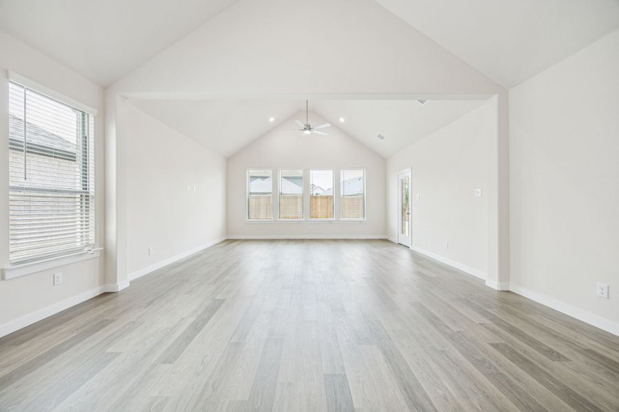 Open First Floor in the Claret home plan by Trophy Signature Homes – REPRESENTATIVE PHOTO