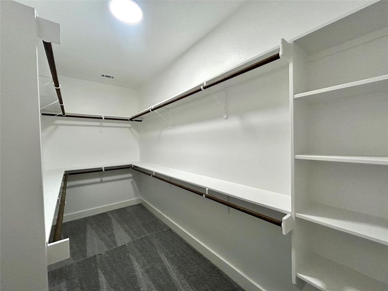 Primary closet. Primary closet.