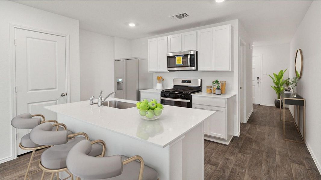 Furnished interior view inside a new home in Watermark, Alvin (Image 5).