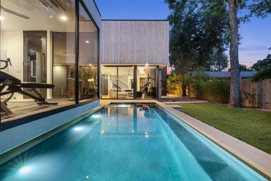 Exterior details and patio area of a home in , Austin (Image 3).