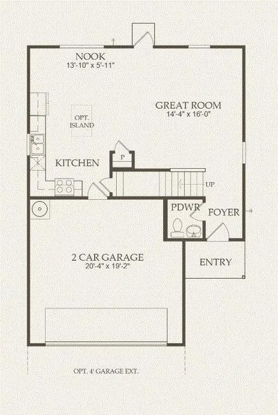 Centex Homes, Pierce floor plan