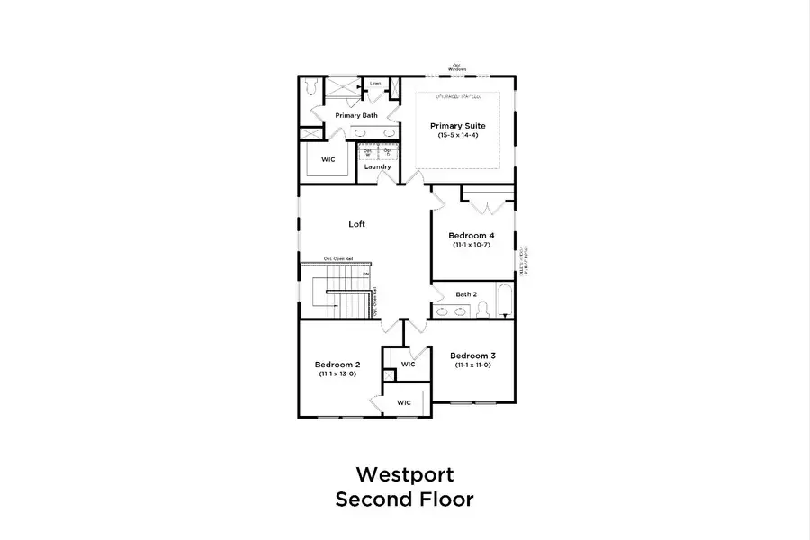 2D floor plan layout for the Westport by DRB Homes in Riley Farms, Rockvale, TN (Image 8). 2D floor plan layout for the Westport by DRB Homes in Riley Farms, Rockvale, TN (Image 8).
