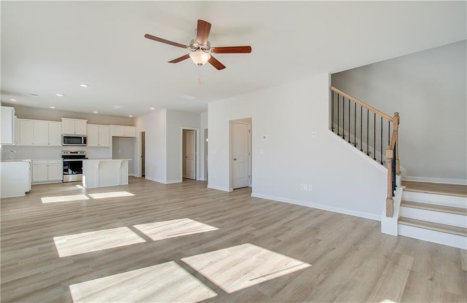Spacious, unfurnished interior of a new home in Cedar Grove Commons, Conley (Image 8). Spacious, unfurnished interior of a new home in Cedar Grove Commons, Conley (Image 8).