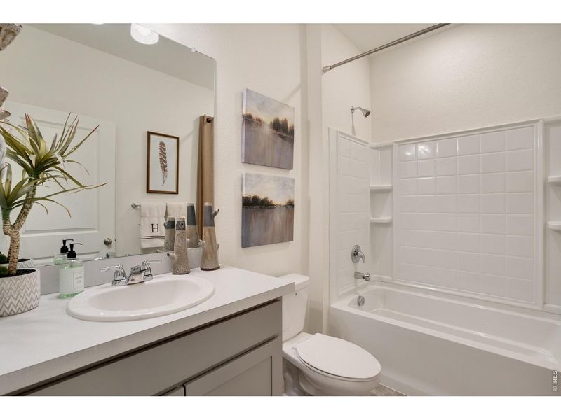 Furnished interior view inside a new home in Fossil Creek Ranch, Windsor (Image 10).