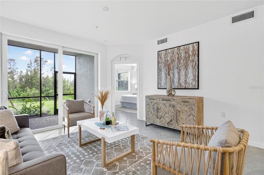 Furnished interior view inside a new home in , Punta Gorda (Image 3).