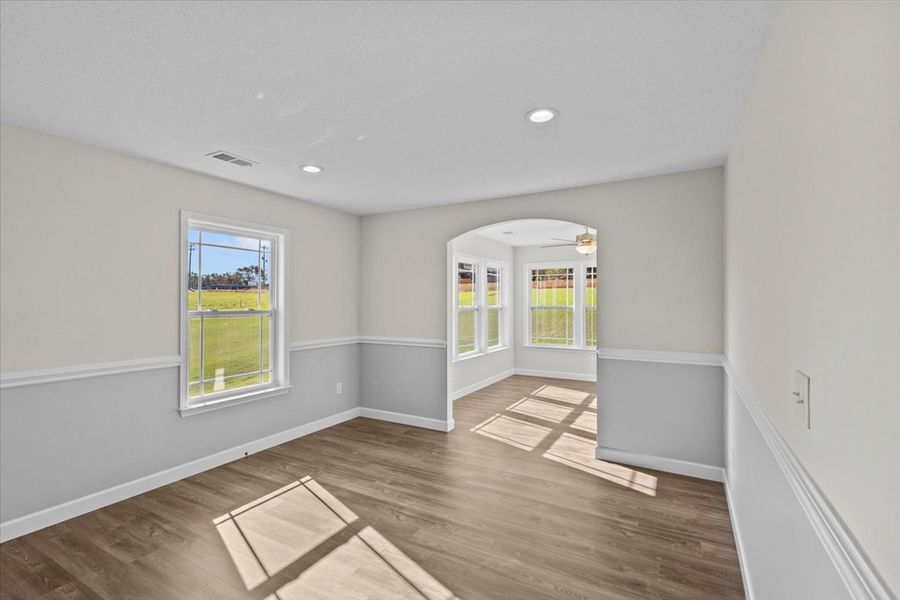 Representative unfurnished interior of a home built from the Morgan by Enchanted Homes in Lonesome Dove, San Antonio (Image 36).