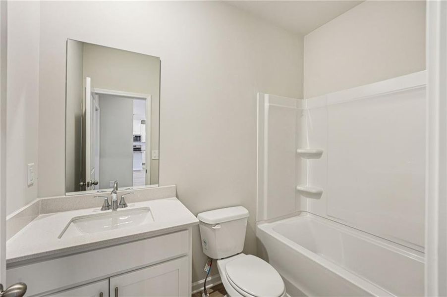 Furnished interior view inside a new home in Westmont Preserve, Powder Springs (Image 15).