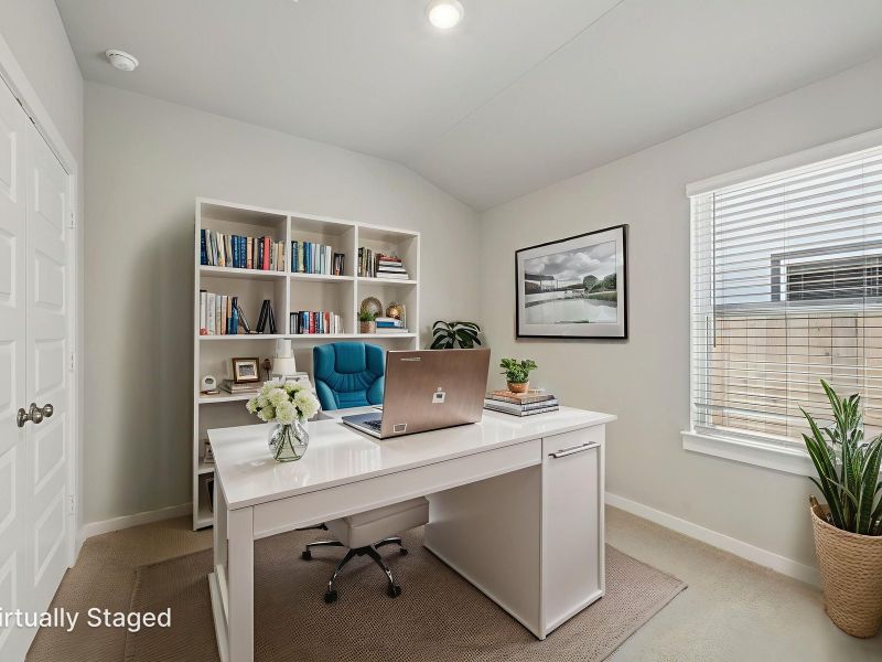 Furnished interior view inside a new home in Pine Lake Cove - Traditional Series, Montgomery (Image 7).