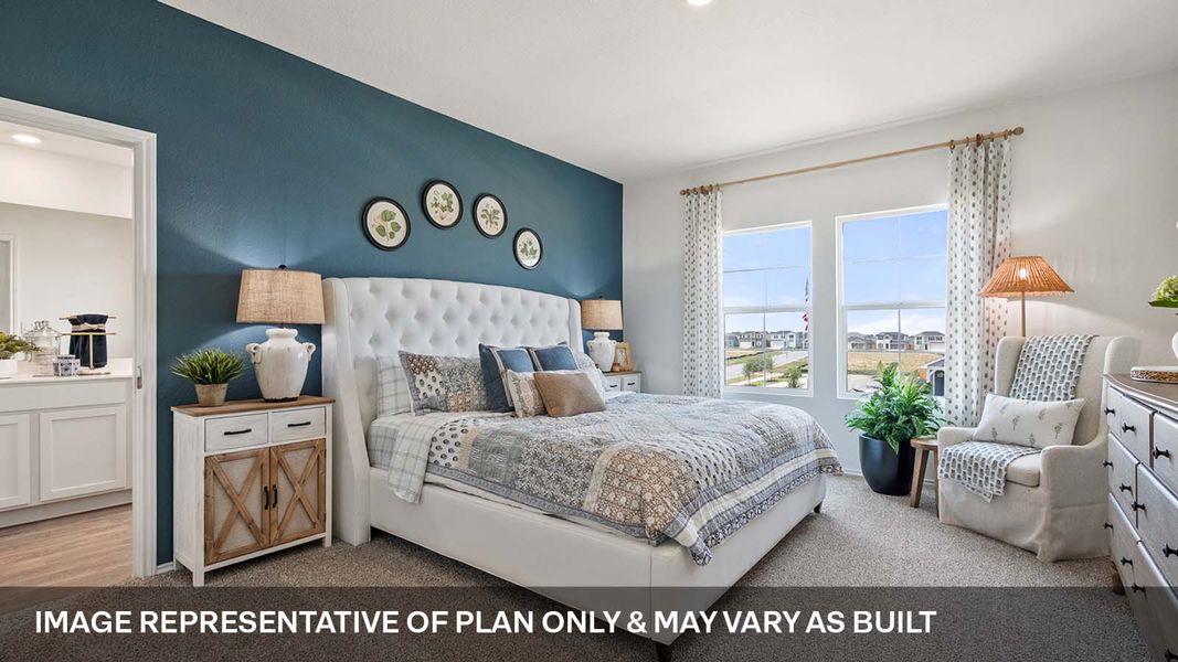 Furnished interior view inside a new home in Valverde, Bastrop (Image 17).