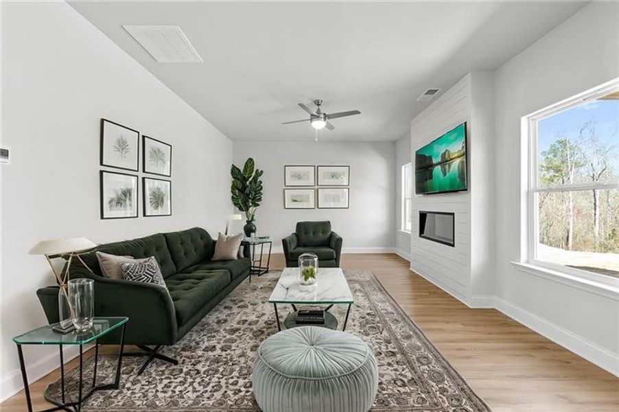 Furnished interior view inside a new home in , Homer (Image 21). Furnished interior view inside a new home in , Homer (Image 21).