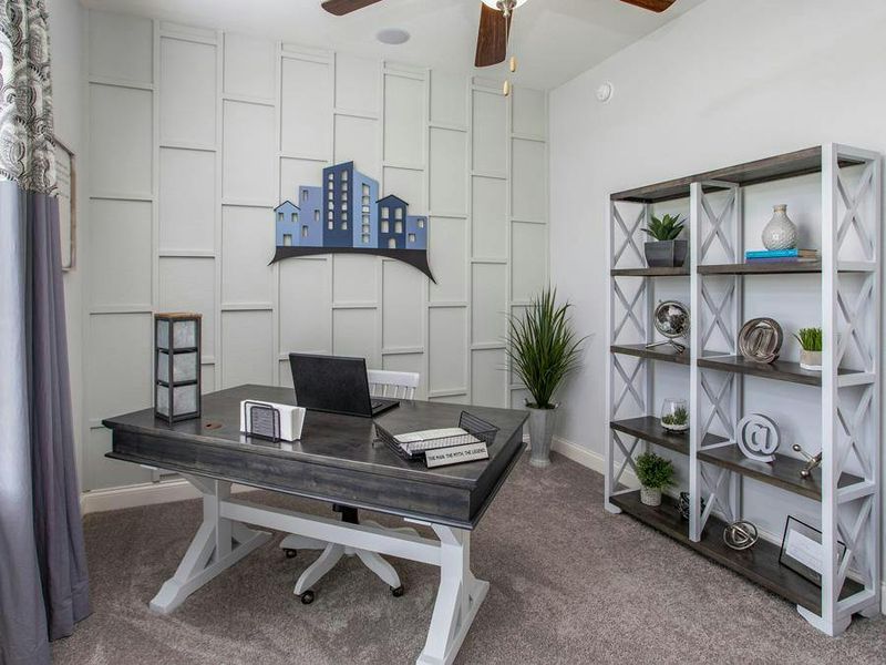Or, for flexible uses, such as a home office - Willow II with Loft by Highland Homes