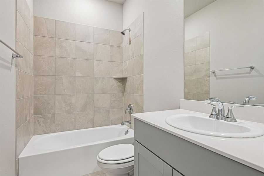 Photo is not of the actual home, but is an inspirational photo of builder’s model home and may depict options, furnishings, and/or decorator features that are not included.