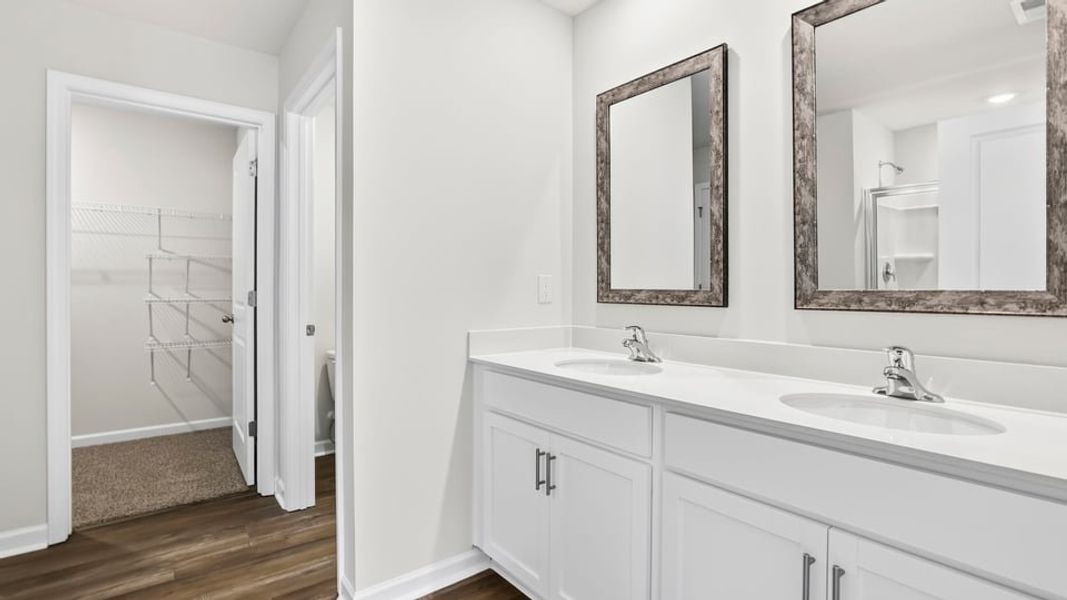 Furnished interior view inside a new home in Durbin Meadows, Fountain Inn (Image 12). Furnished interior view inside a new home in Durbin Meadows, Fountain Inn (Image 12).