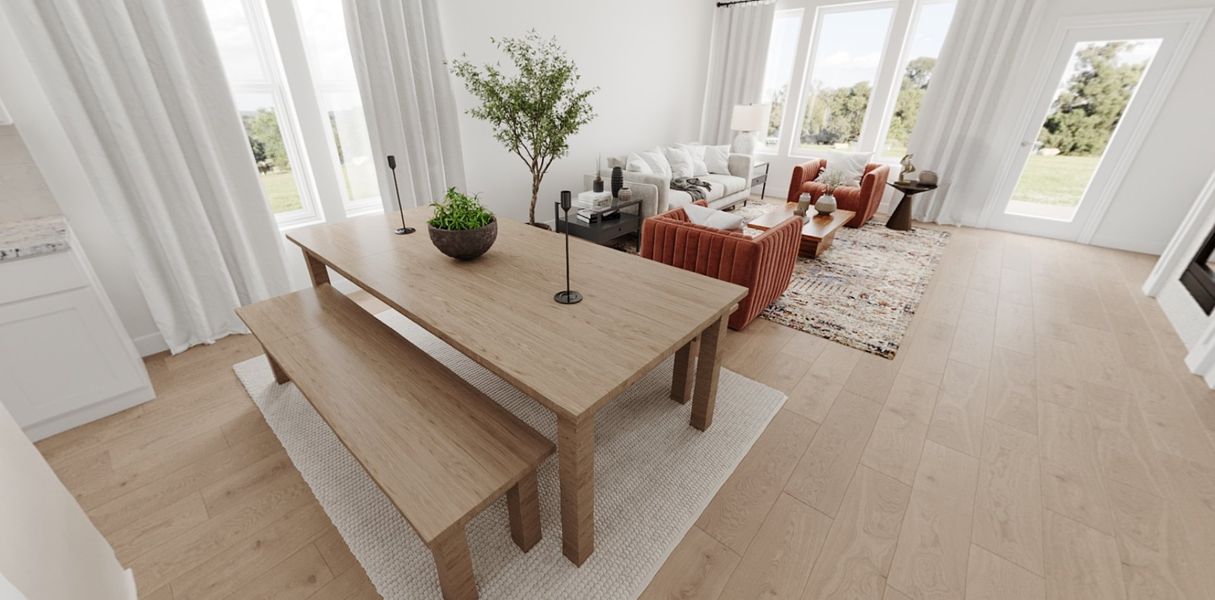 Representative furnished interior of a home built from the Sedona by Beazer Homes in Goodland: Crossings 50', Midlothian (Image 6). Representative furnished interior of a home built from the Sedona by Beazer Homes in Goodland: Crossings 50', Midlothian (Image 6).