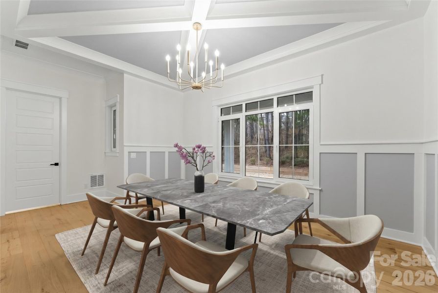 Furnished interior view inside a new home in , Mint Hill (Image 7).