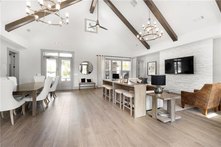 Furnished interior view inside a new home in , Cumming (Image 25).