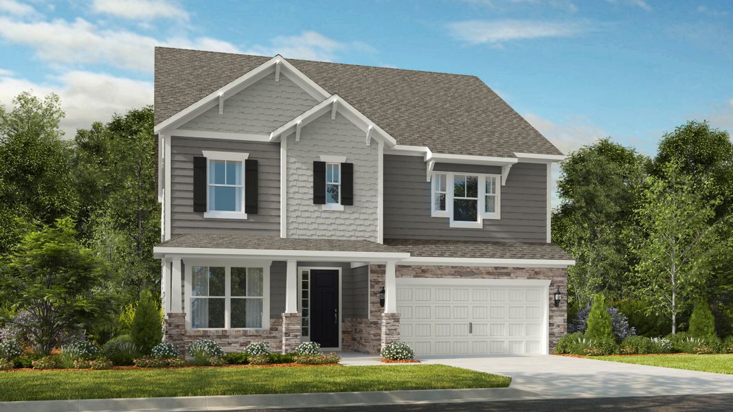 Representative exterior photo of a completed home built from the Waverly by Taylor Morrison in River Falls, Tega Cay, SC (Image 20).