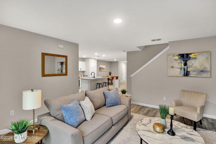 Furnished interior view inside a new home in , Jacksonville (Image 12). Furnished interior view inside a new home in , Jacksonville (Image 12).