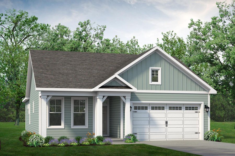 Representative exterior photo of a completed home built from the The Primrose by Chesapeake Homes in Coastal Club of the Carolinas, Calabash, NC (Image 19).