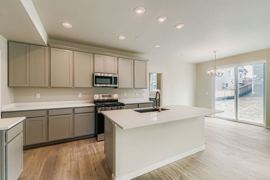 Furnished interior view inside a new home in Buffalo Highlands – Commerce City, Commerce City (Image 7).