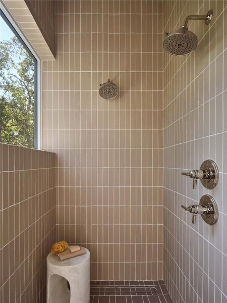 Spa-like baths featuring Brizo’s steam shower systems.