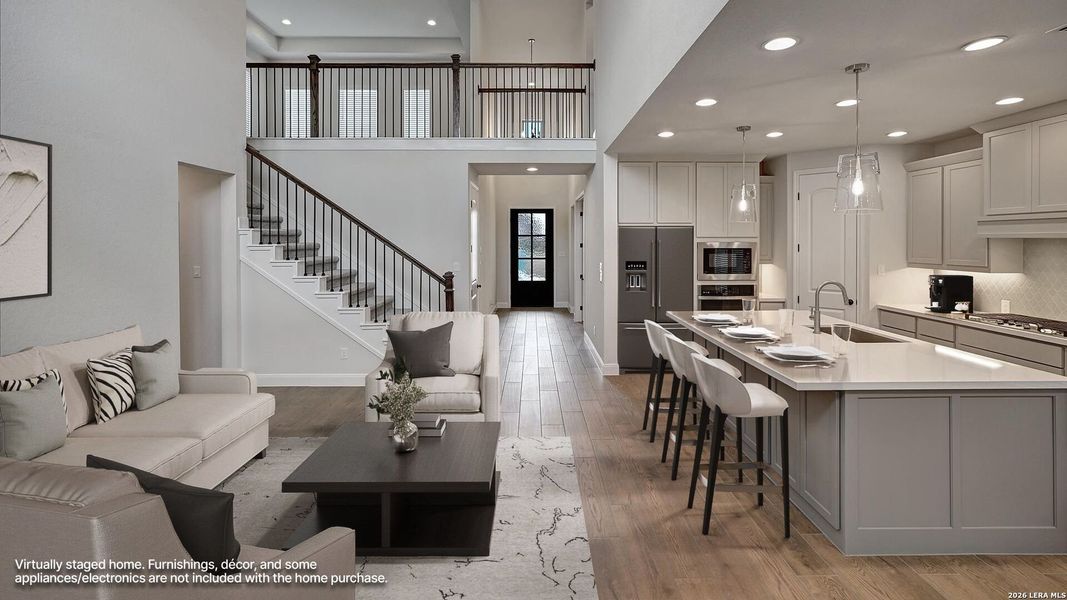 Furnished interior view inside a new home in George's Ranch, Boerne (Image 16).