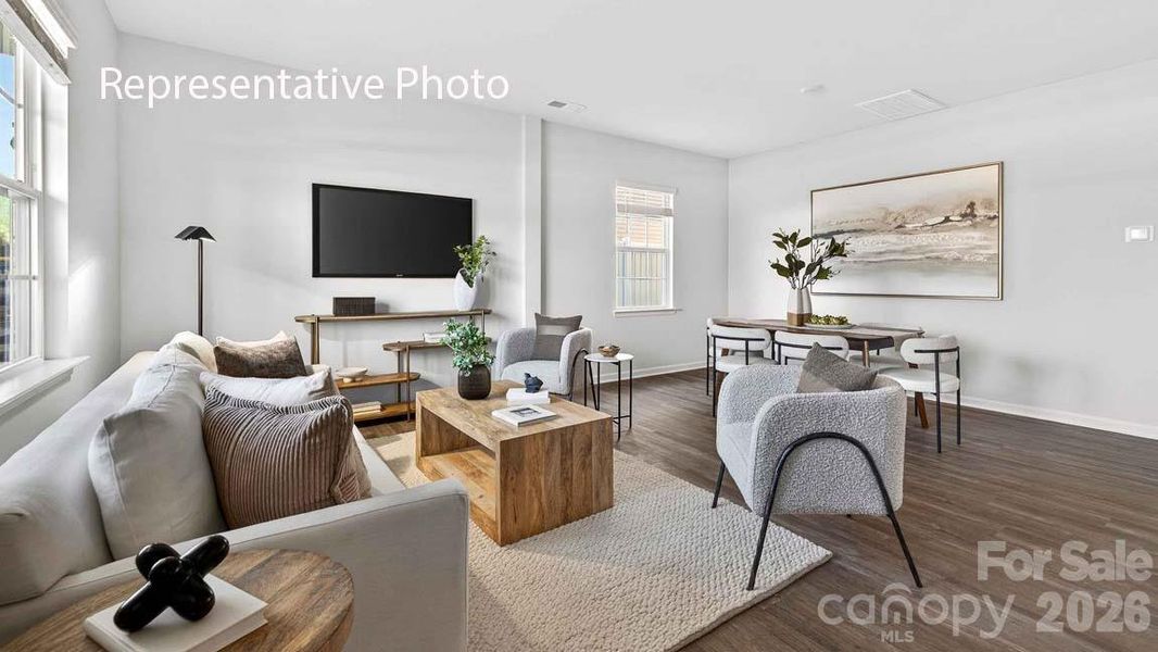 Furnished interior view inside a new home in Wallace Springs, Statesville (Image 3).