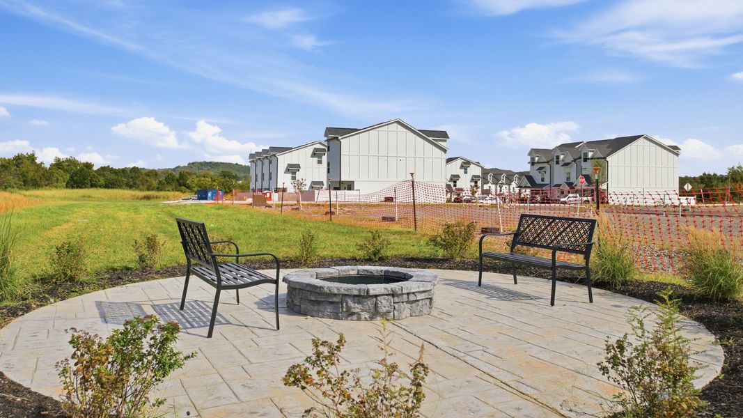 Convenient community fireplace