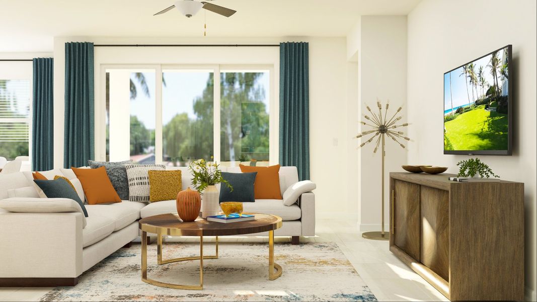 Sunburst family room