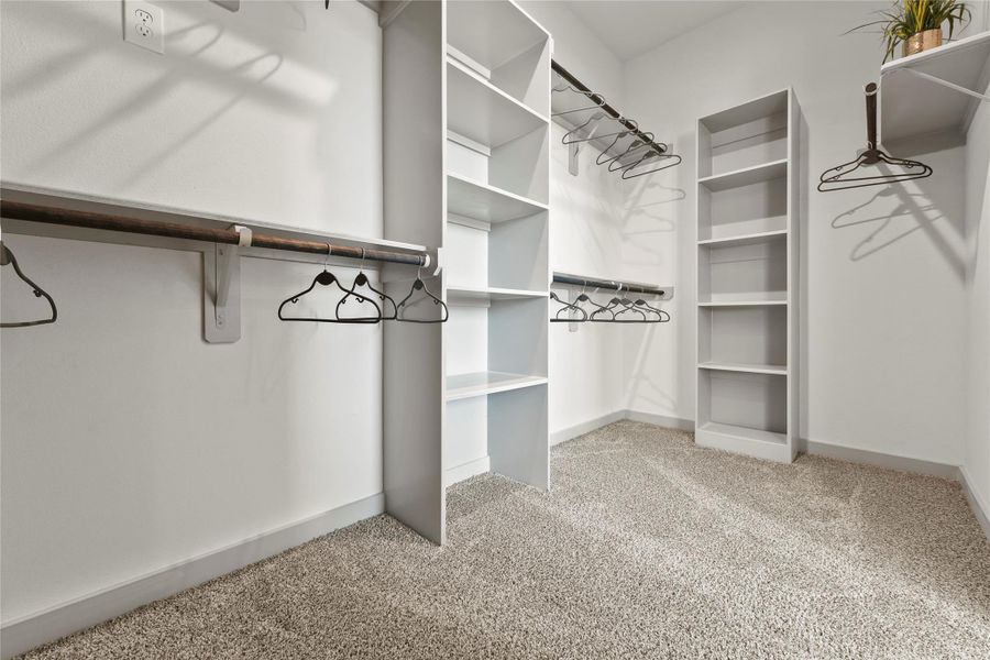 Primary walk-in closet