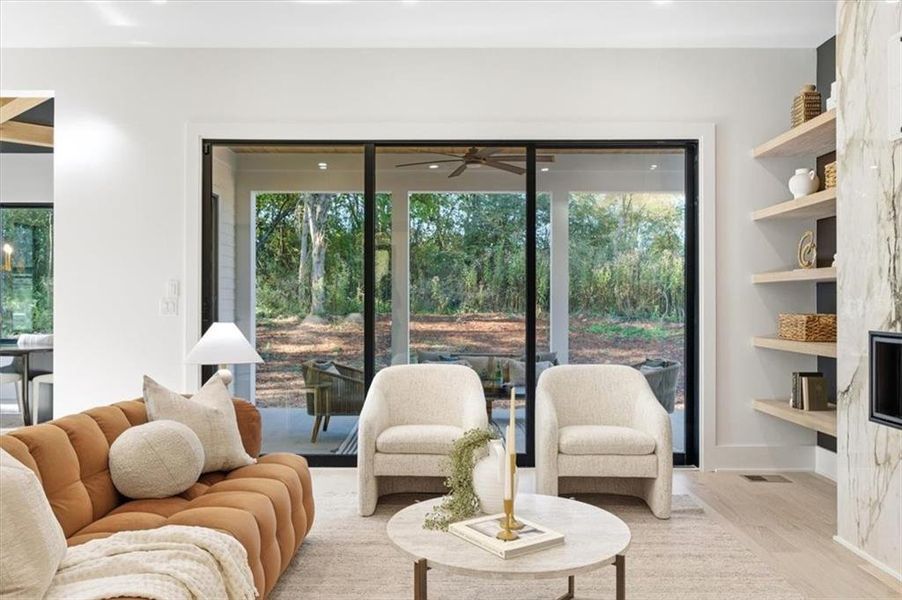 Furnished interior view inside a new home in Aster, Roswell (Image 61).