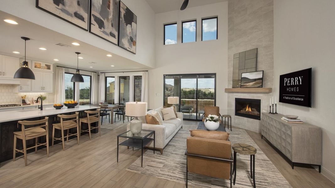 Representative furnished interior of a home built from the 3568W by Perry Homes in Stonecreek Estates 60', Richmond (Image 15). Representative furnished interior of a home built from the 3568W by Perry Homes in Stonecreek Estates 60', Richmond (Image 15).