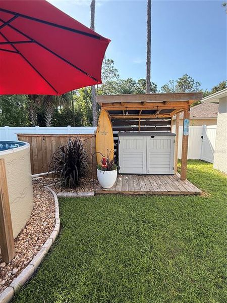 Exterior details and patio area of a home in , Palm Coast (Image 26). Exterior details and patio area of a home in , Palm Coast (Image 26).