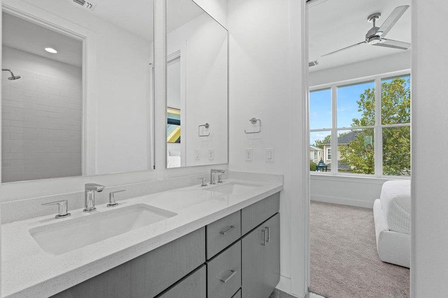 Furnished interior view inside a new home in , Austin (Image 17). Furnished interior view inside a new home in , Austin (Image 17).