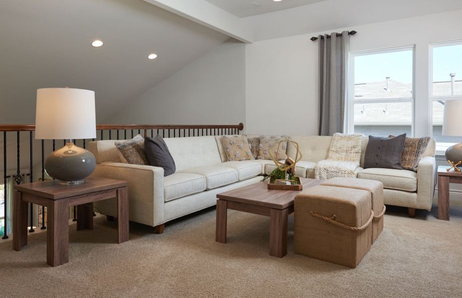 Furnished interior view inside a new home in Horizon Ridge, San Antonio (Image 16). Furnished interior view inside a new home in Horizon Ridge, San Antonio (Image 16).