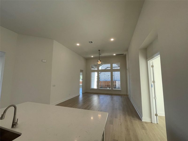 Open Concept Kitchen to Family Room