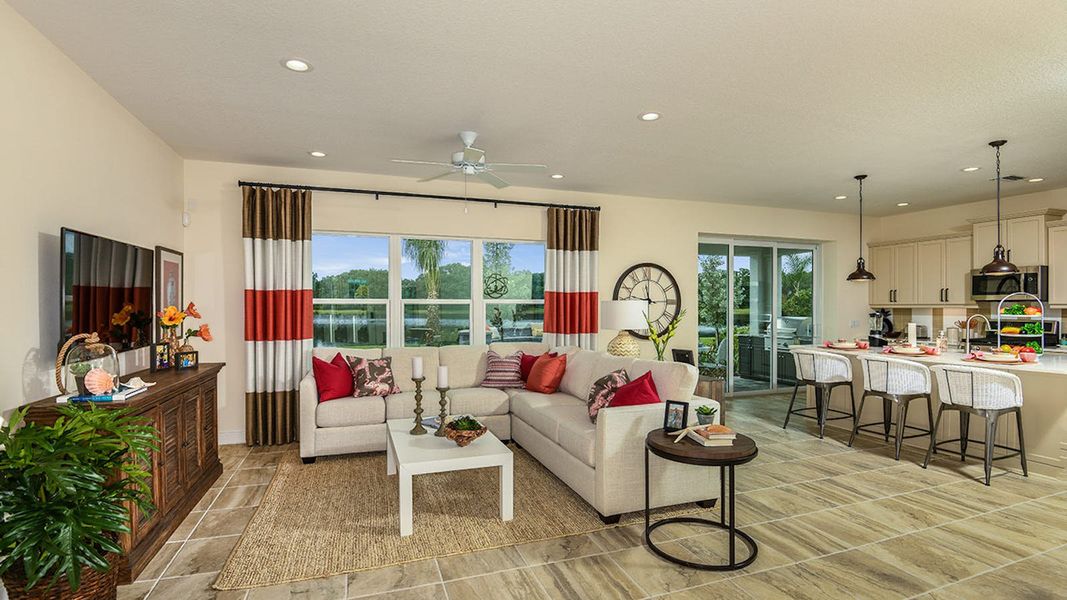 Furnished interior view inside a new home in Windward Real Estate and Homes for Sale in Sarasota, FL - Neal Communities, Lakewood Ranch (Image 7).