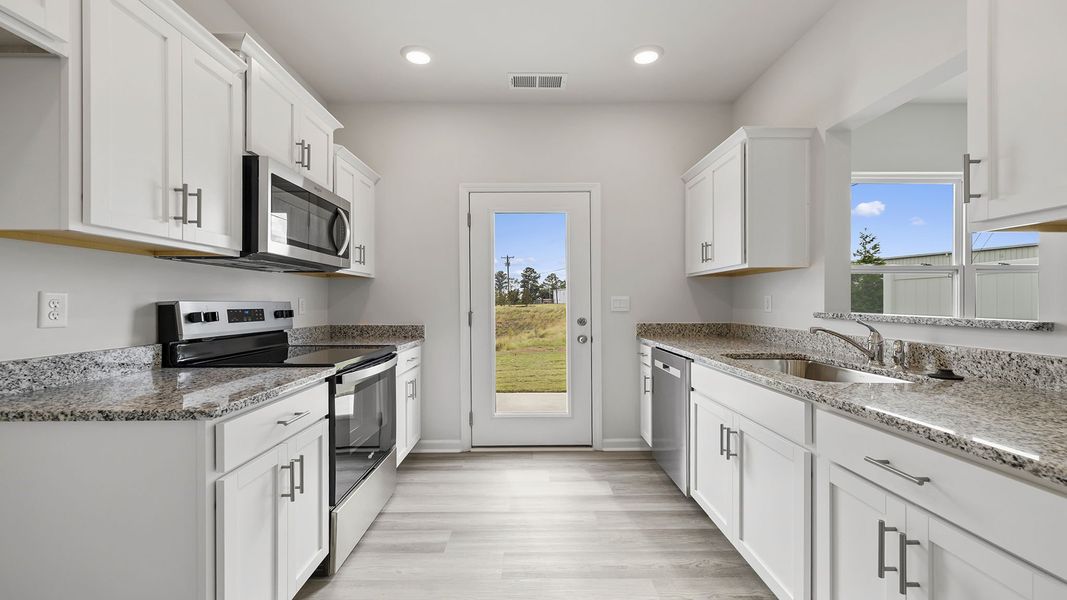 Furnished interior view inside a new home in Tanglewood Townes, Greenville (Image 5).