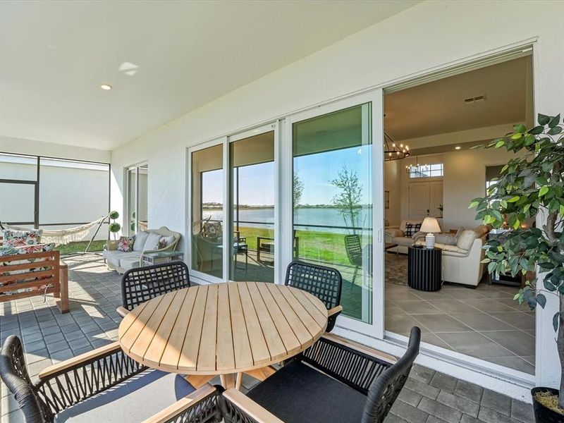 Exterior details and patio area of a home in , Englewood (Image 26).