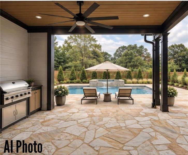 Exterior details and patio area of a home in , Cumming (Image 4).