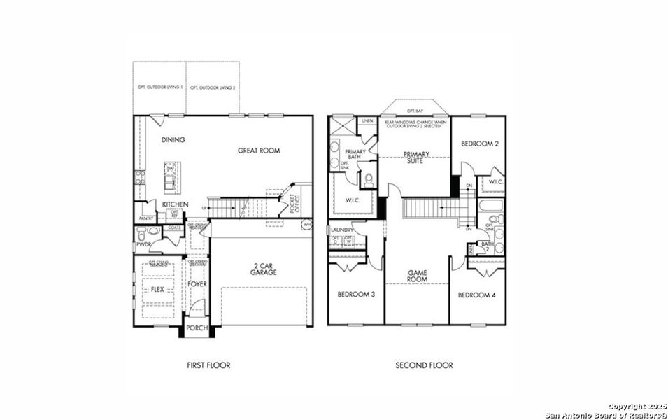 2D floor plan layout of this home in Comanche Ridge, San Antonio, TX (Image 3). 2D floor plan layout of this home in Comanche Ridge, San Antonio, TX (Image 3).