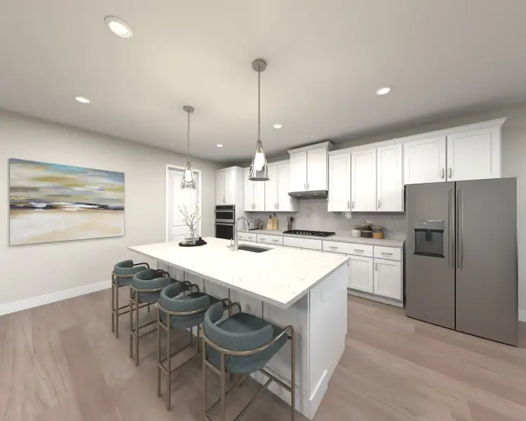 Skip takeout and prep dinner in the well-appointed kitchen.