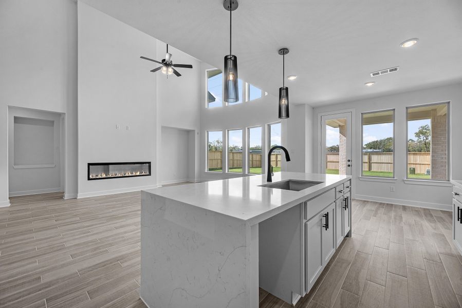 Furnished interior view inside a new home in Sienna, Missouri City (Image 6).