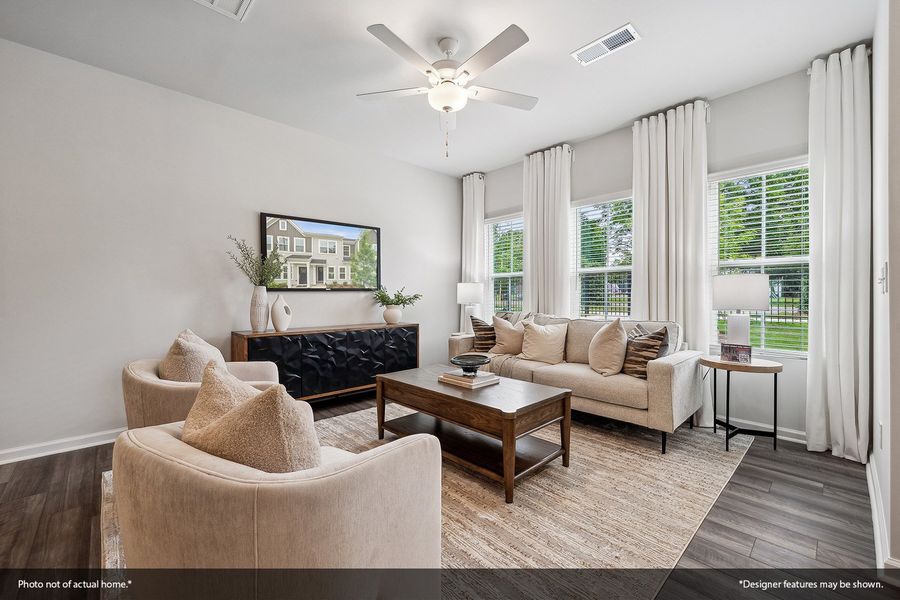 Furnished interior view inside a new home in Renaissance at White Oak, Garner (Image 5).