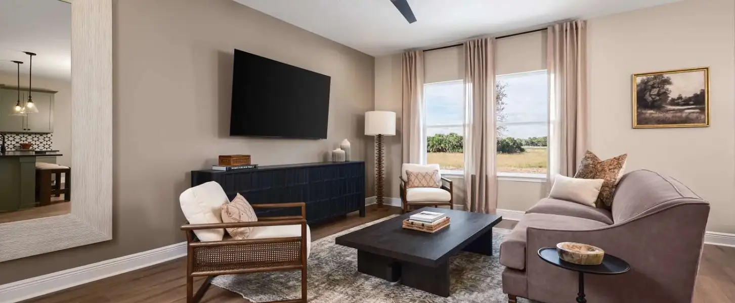 Representative furnished interior of a home built from the Sunapee by Ashton Woods in Berry Bay, Wimauma (Image 4).